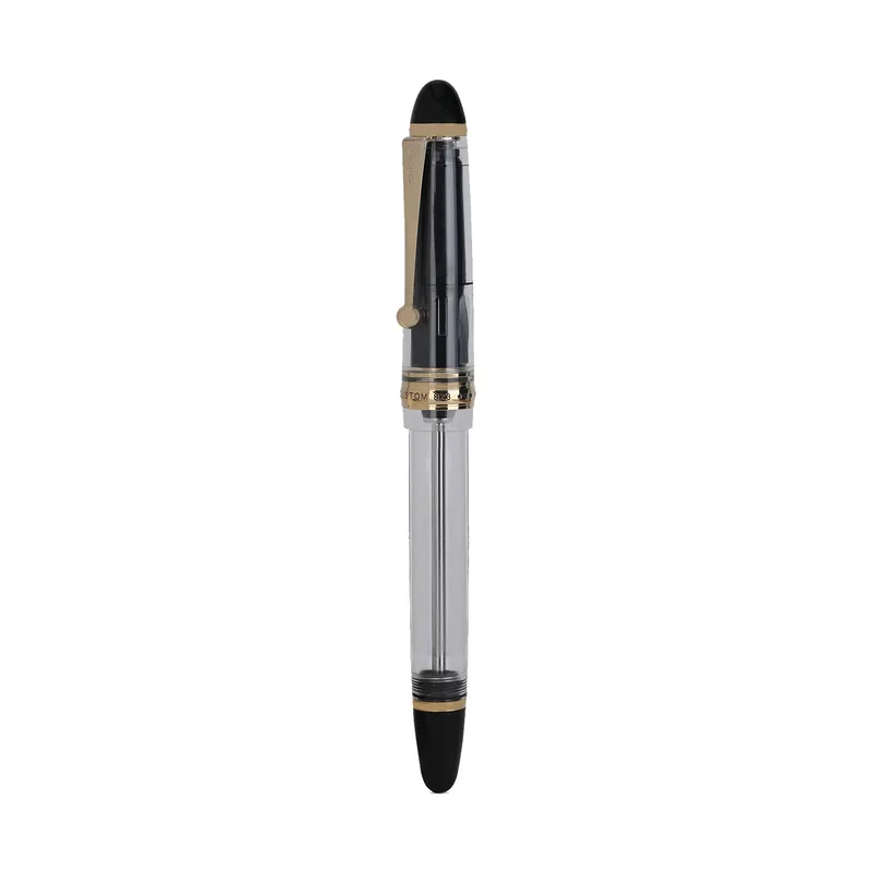 Pilot 2335 Custom 823 Clear Fountain Pen with Ink Bottle-Medium