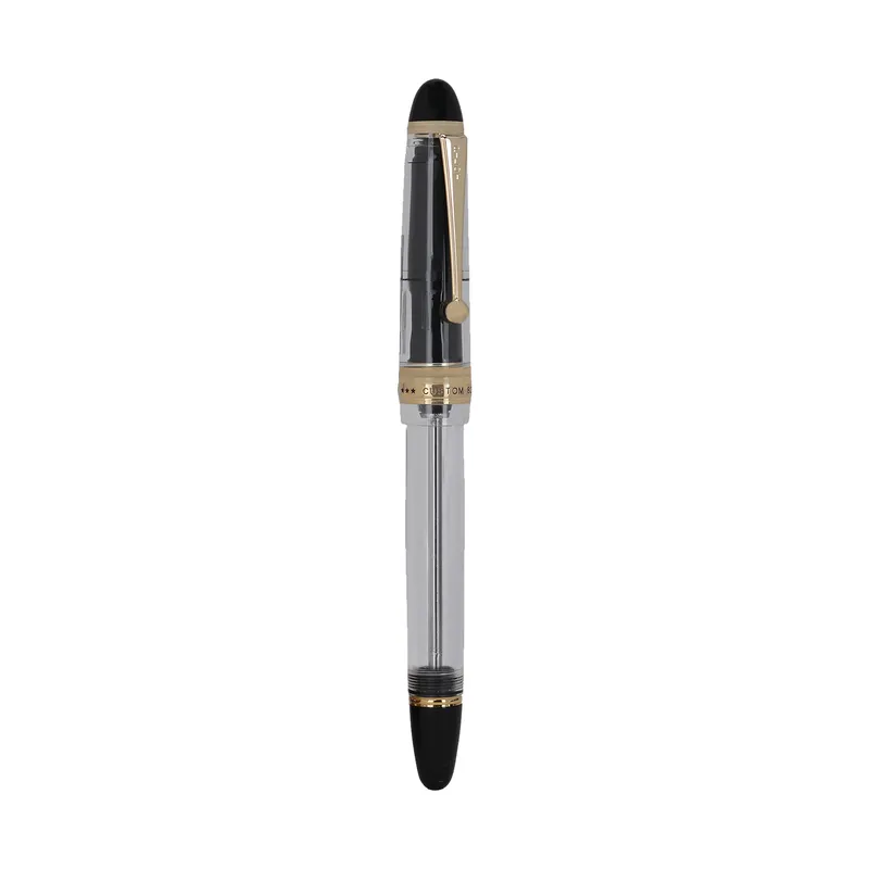 Pilot 2335 Custom 823 Clear Fountain Pen with Ink Bottle-Medium