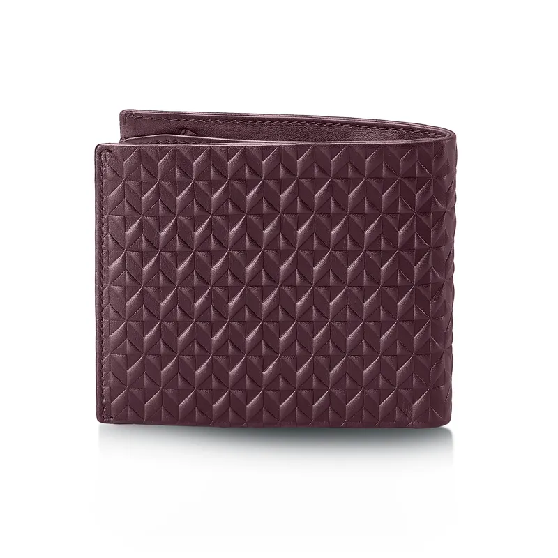 Lapis Bard Enigma Bi-Fold Wallet - Bordeaux