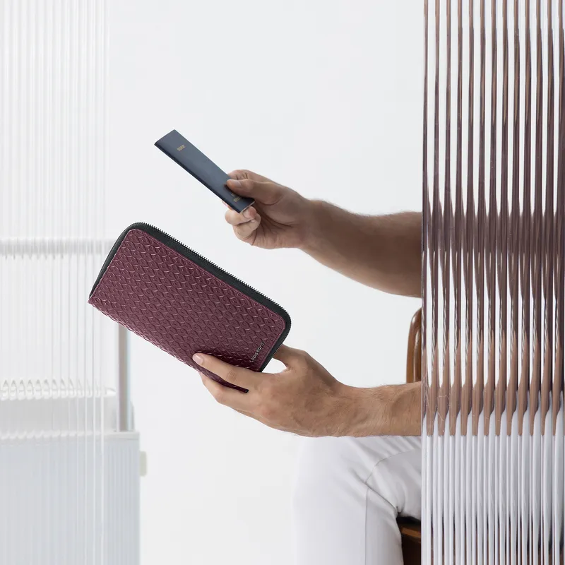 Lapis Bard Enigma Passport Wallet - Bordeaux