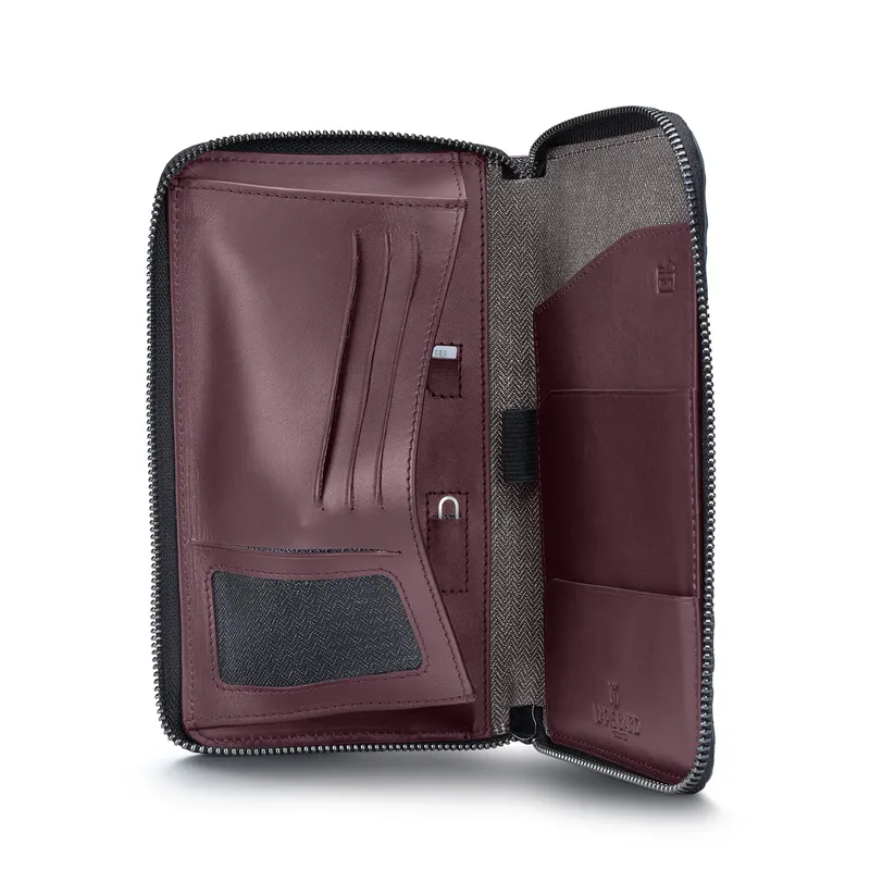 Lapis Bard Enigma Passport Wallet - Bordeaux