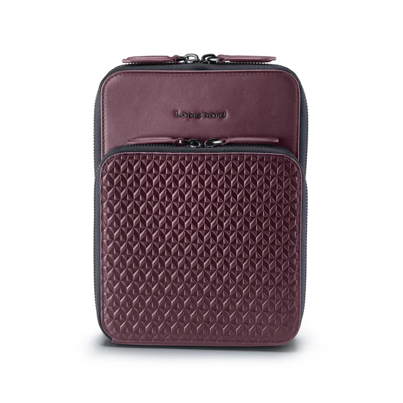 Lapis Bard Enigma Crossbody Travel Bag - Bordeaux