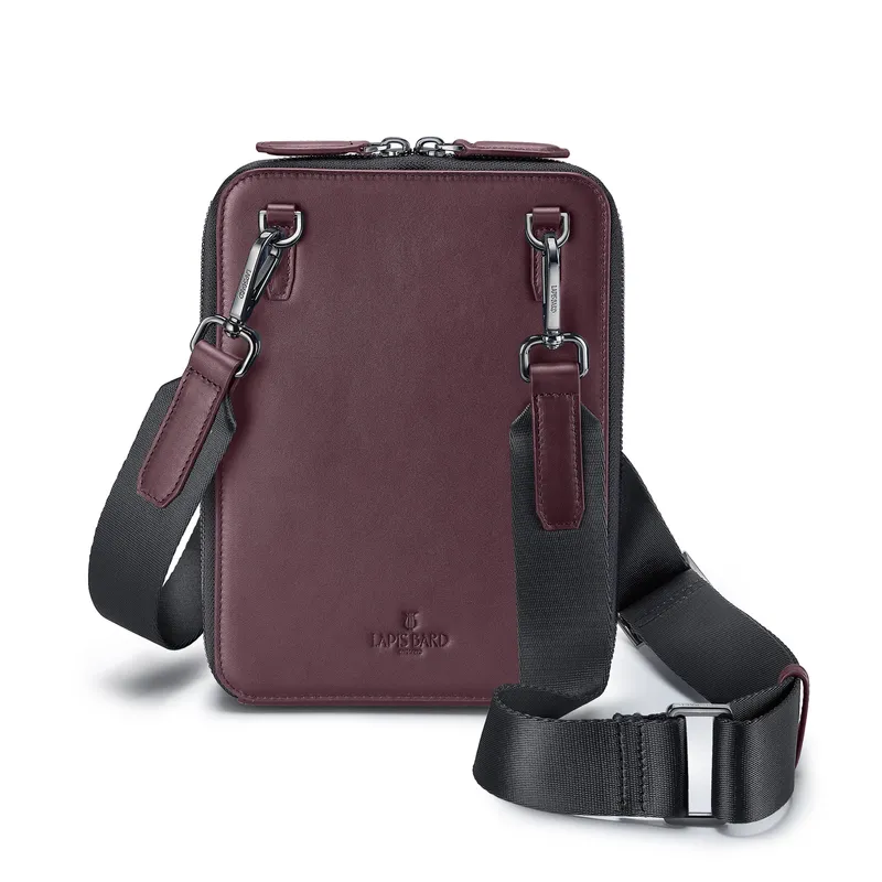 Lapis Bard Enigma Crossbody Travel Bag - Bordeaux