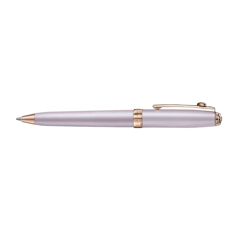 Sheaffer Emily in Paris Prelude Mini 9810 Pastel Pink Ballpoint Pen and PVD Rose Gold Trims with
Heart Emblem and Swarovski Crystal