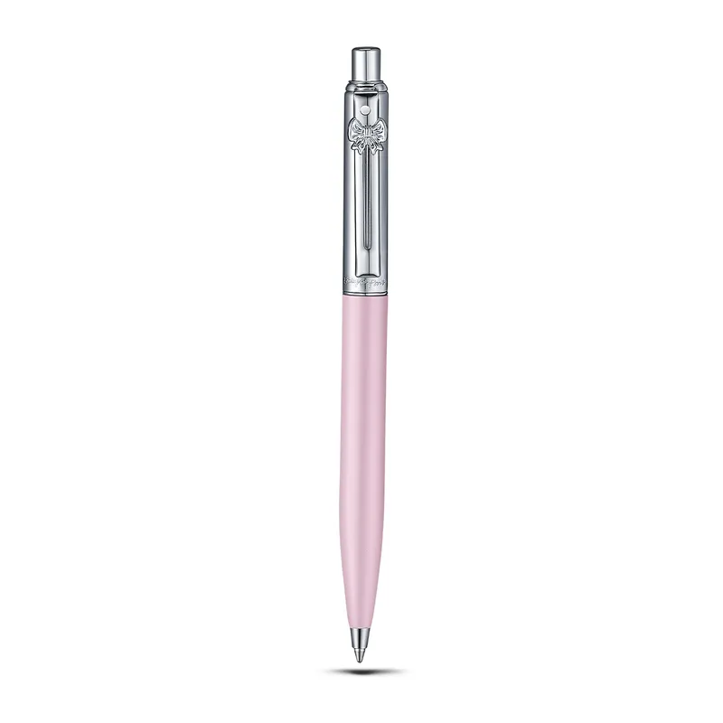 Sheaffer Emily in Paris Sentinel 321 Pink Matte Finish Ballpoint Pen with Chrome Trims and Full-Grain Leather Credit Card Holder Gift Set