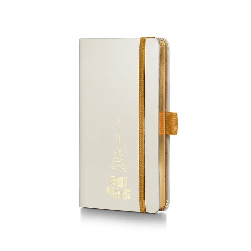 Sheaffer 100 Emily in Paris 9377 Champagne Gold Ballpoint Pen with Champagne Gold Trim and Hardbound Small Notebook Gift Set