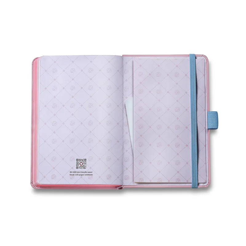 Sheaffer Emily in Paris Prelude Mini 9810 Pastel Pink Ballpoint Pen with Swarovski Crystal and Small Hardbound Notebook Gift Set