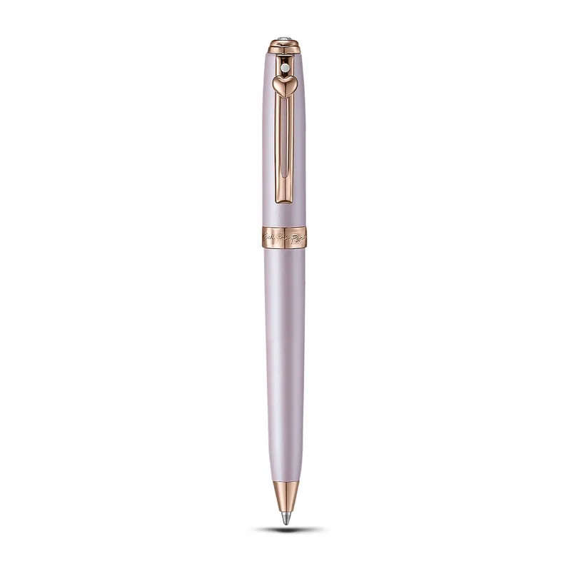Sheaffer Emily in Paris Prelude Mini 9810 Pastel Pink Ballpoint Pen with Swarovski Crystal and Small Hardbound Notebook Gift Set