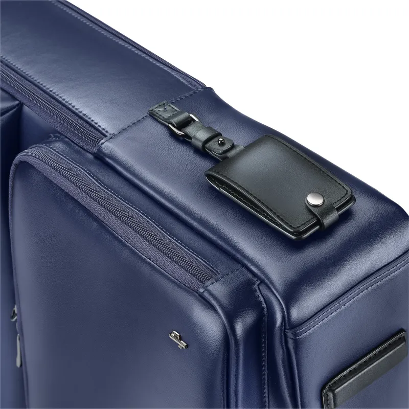 Lapis Bard Crossover Desert Bloom Cactus Leather 15-inch Backpack - Blue