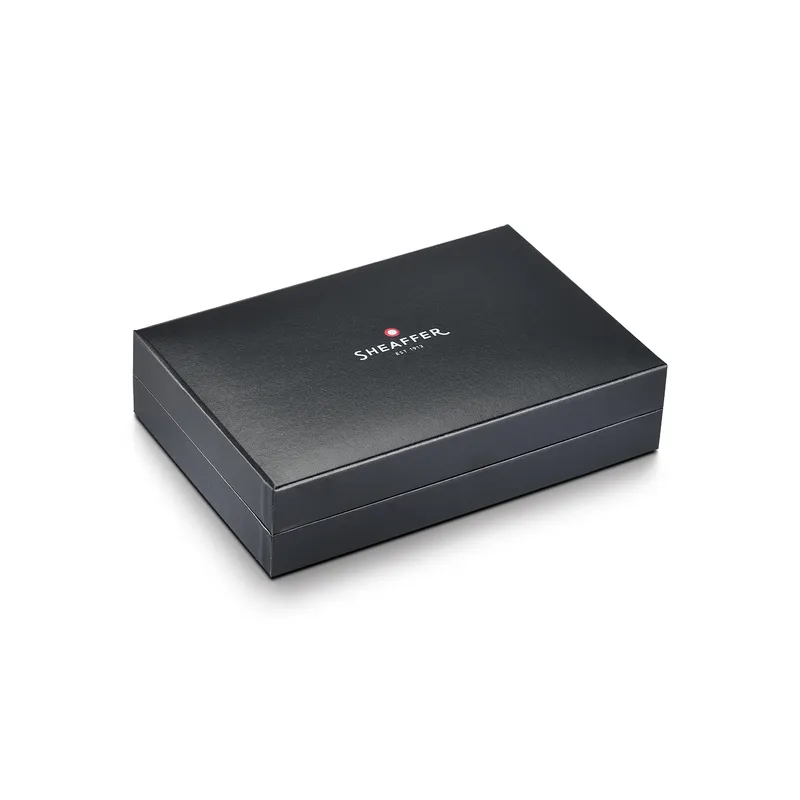 Sheaffer Legacy 9065 Glossy Black & Chrome Bi-Color Ballpoint Pen with 14k PVD Gold-Plated Trims