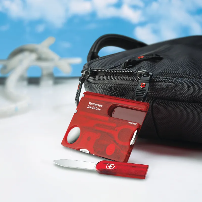 Victorinox Waiter Swiss Army Knife Card Lite-Red Translucent