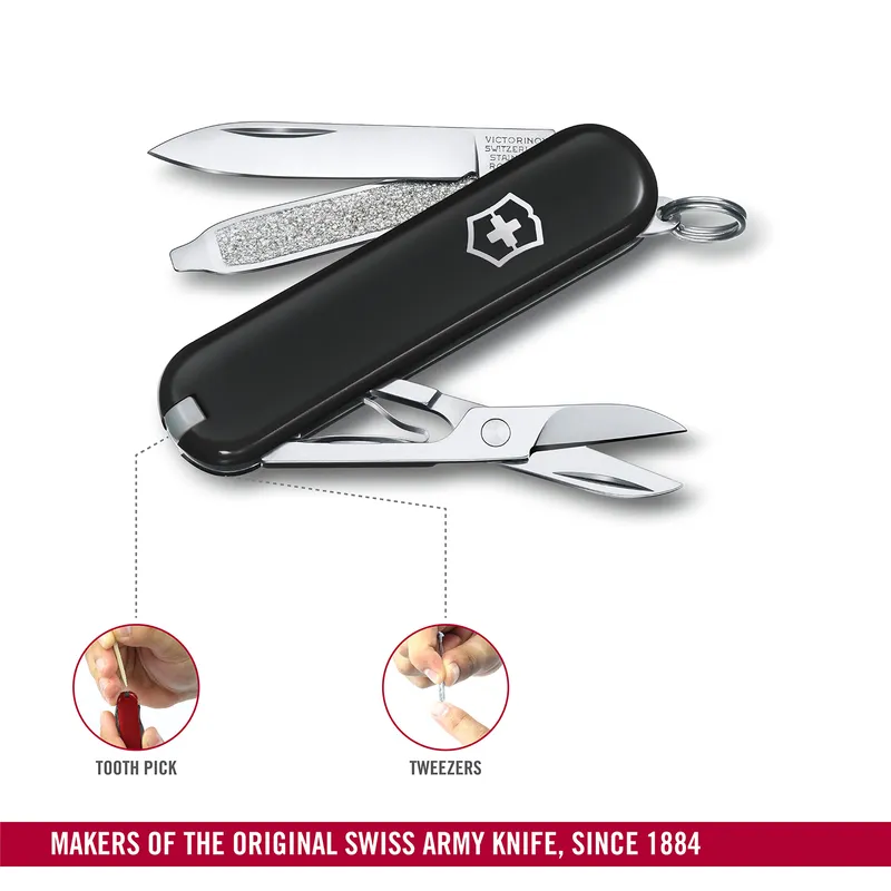 Victorinox Waiter Swiss Army Knife Classic SD 58mm Dark Illusion