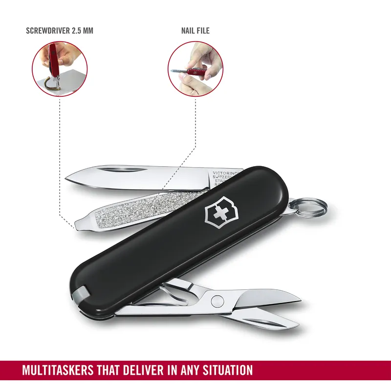 Victorinox Waiter Swiss Army Knife Classic SD 58mm Dark Illusion