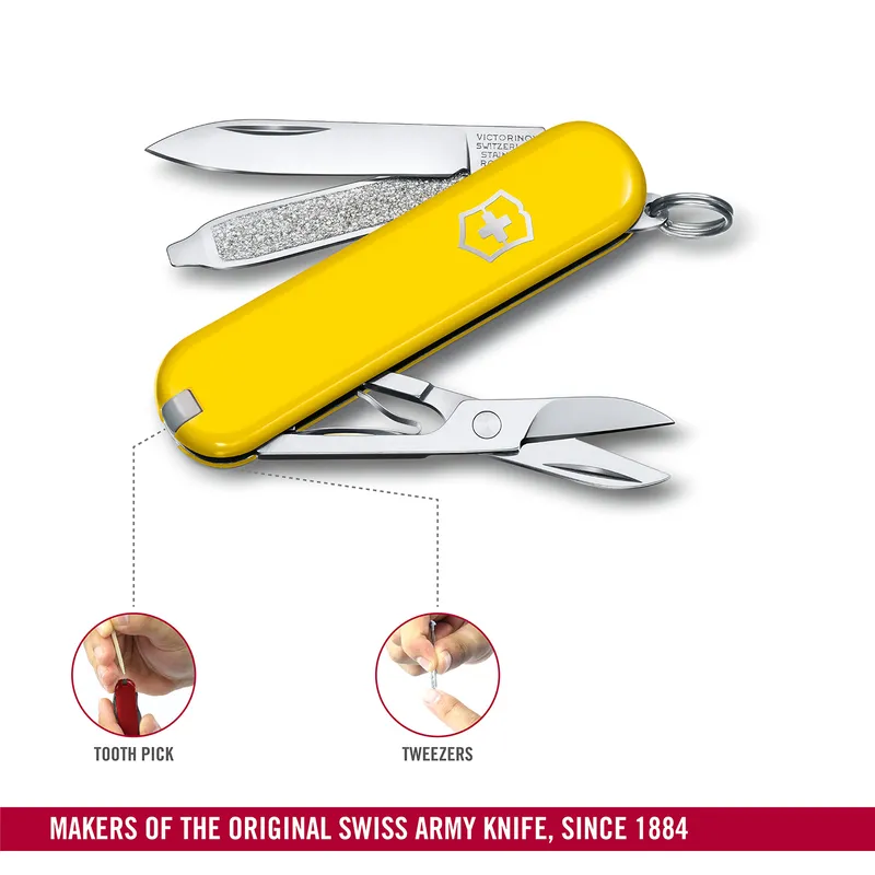 Victorinox Waiter Swiss Army Knife Classic SD 58mm-Sunny Side