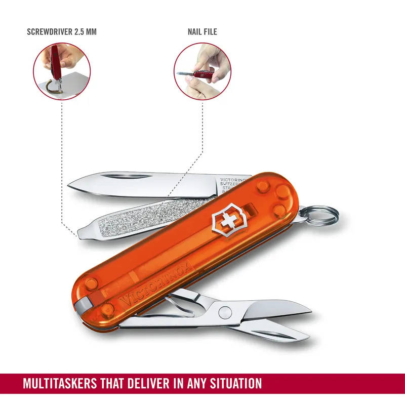 Victorinox Waiter Swiss Army Knife Classic SD 58mm-Fire Opal
