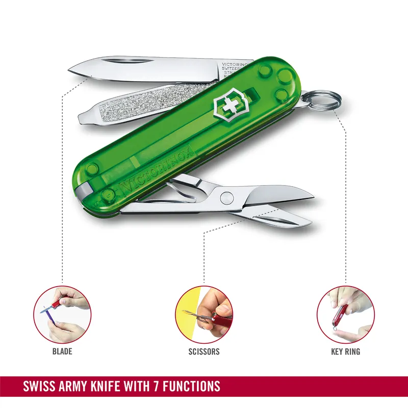 Victorinox Waiter Swiss Army Knife Classic SD 58mm-Green Tea