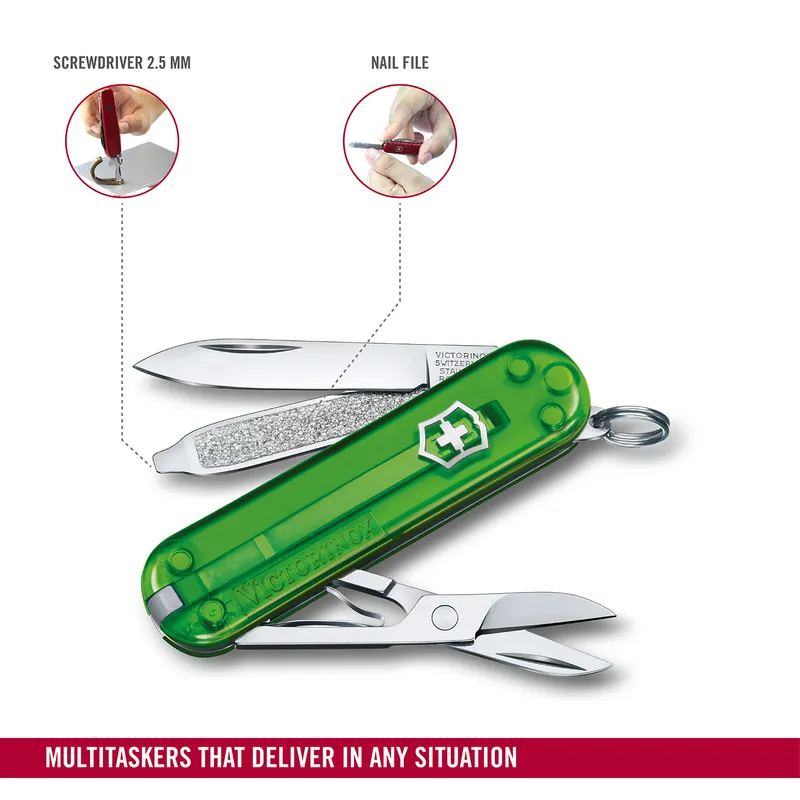 Victorinox Waiter Swiss Army Knife Classic SD 58mm-Green Tea
