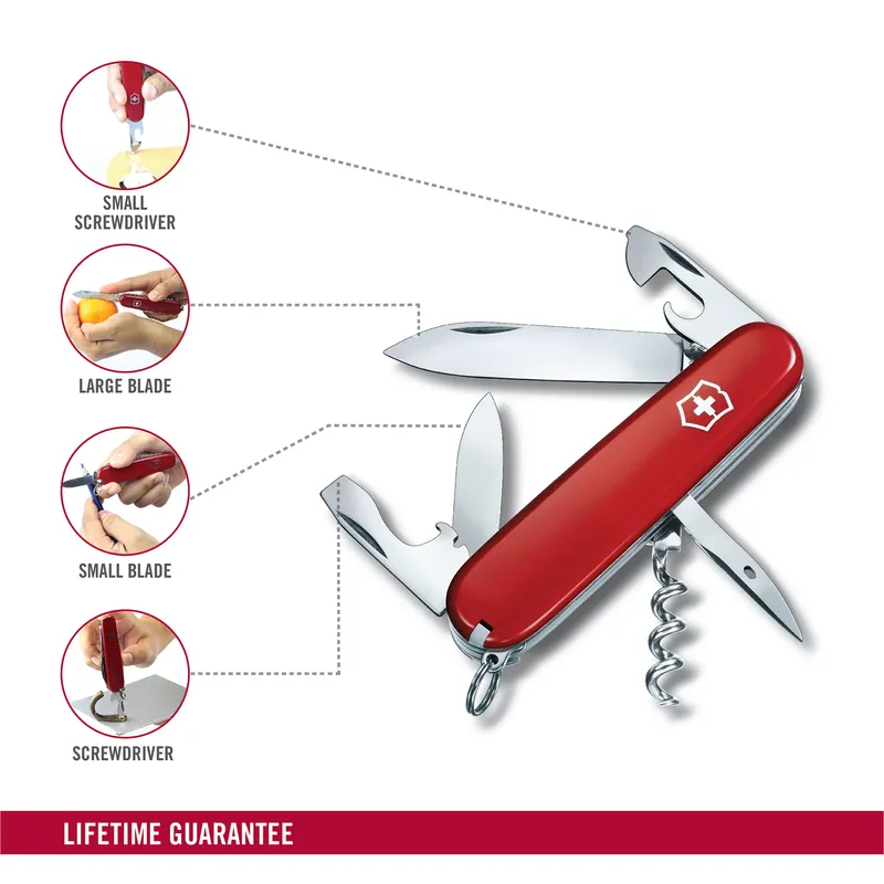 Victorinox Waiter Swiss Army Knife Spartan 91mm-Red