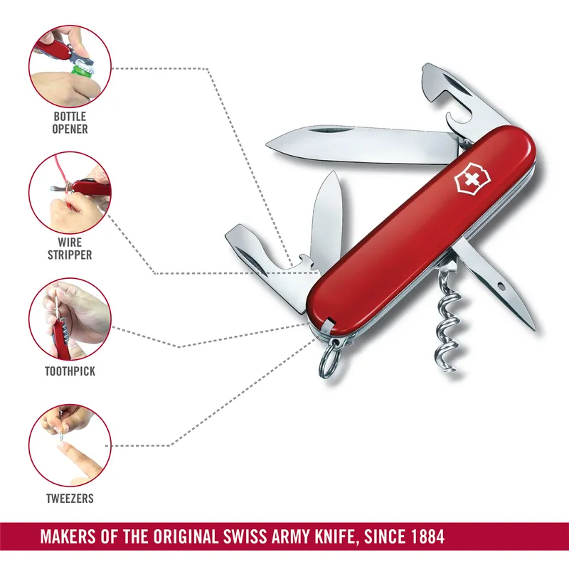 Victorinox Waiter Swiss Army Knife Spartan 91mm-Red