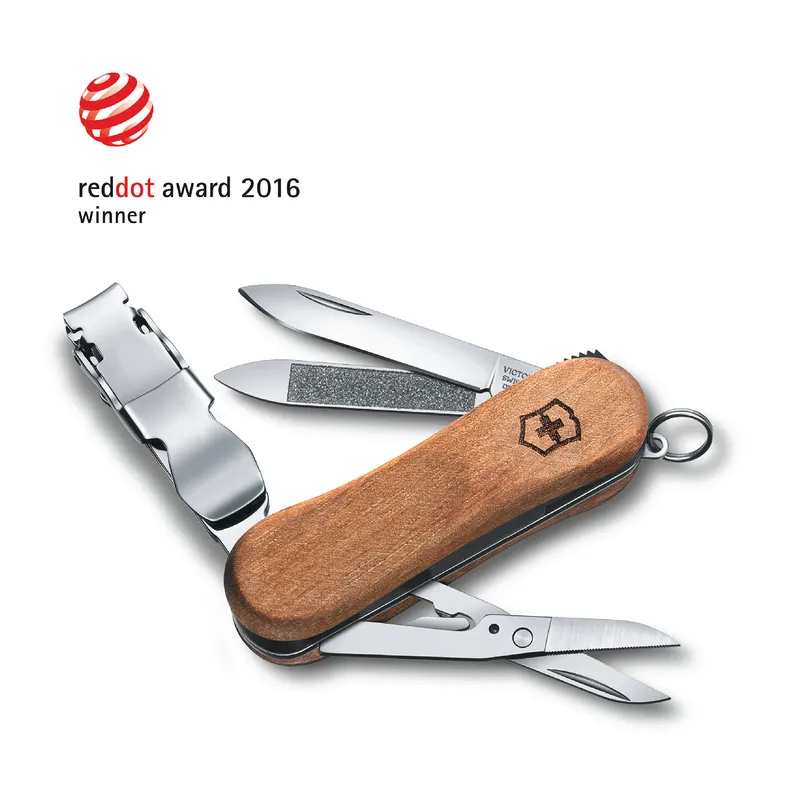 Victorinox Waiter Swiss Army Knife NailClip Wood 580 65mm-Walnut Wood