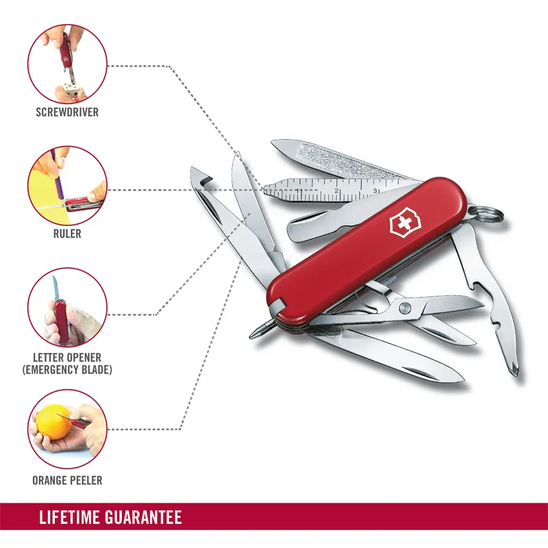 Victorinox Waiter Swiss Army Knife Mini Champ 58mm-Red