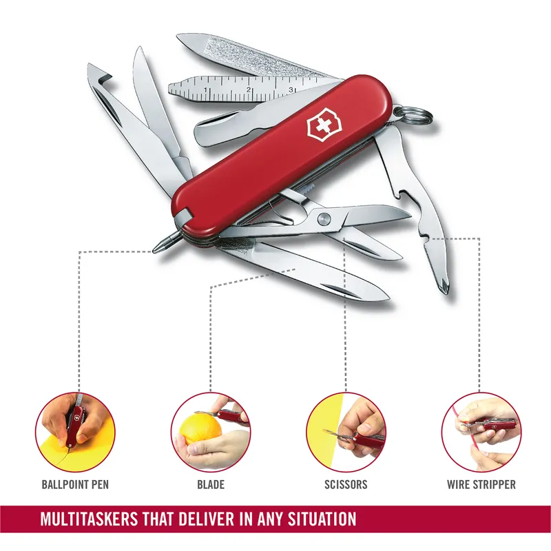Victorinox Waiter Swiss Army Knife Mini Champ 58mm-Red