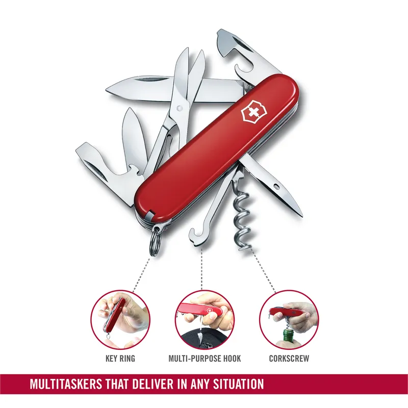 Victorinox Waiter Swiss Army Knife Climber 91mm-Red