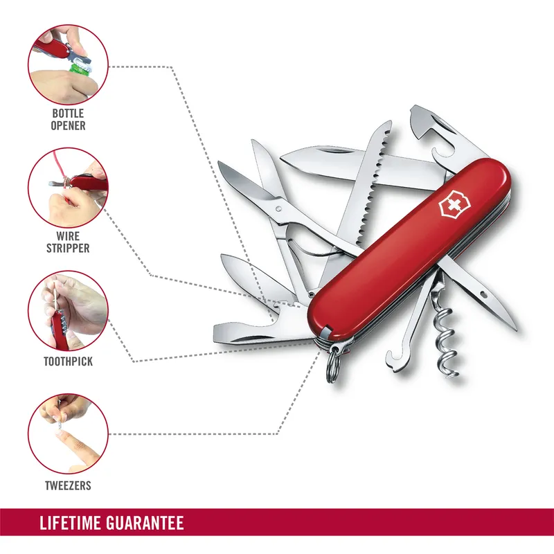 Victorinox Waiter Swiss Army Knife Huntsman 91mm-Red