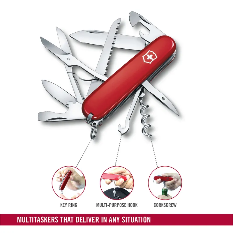 Victorinox Waiter Swiss Army Knife Huntsman 91mm-Red