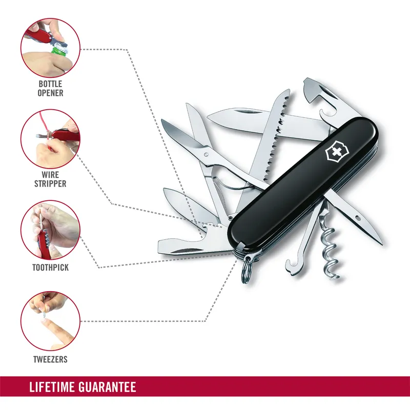 Victorinox Waiter Swiss Army Knife Huntsman 91mm-Black