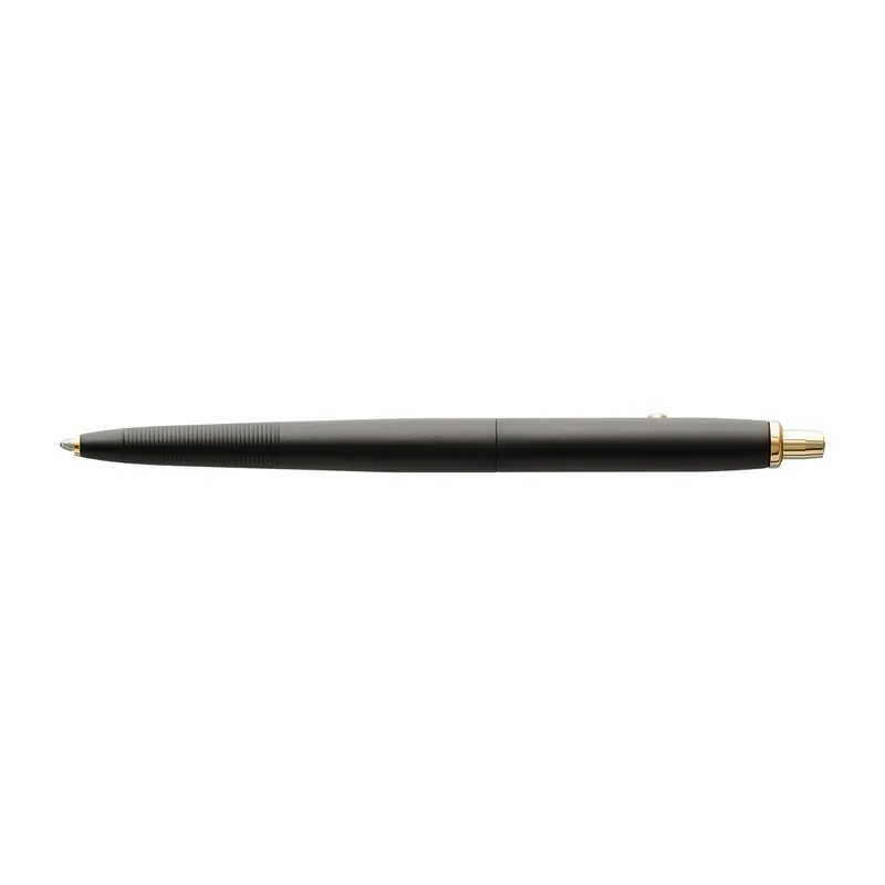 Fisher Space Cerakote Graphite Black with Gold Titanium Nitride Accents Ballpoint pen with Click and release button mechanism