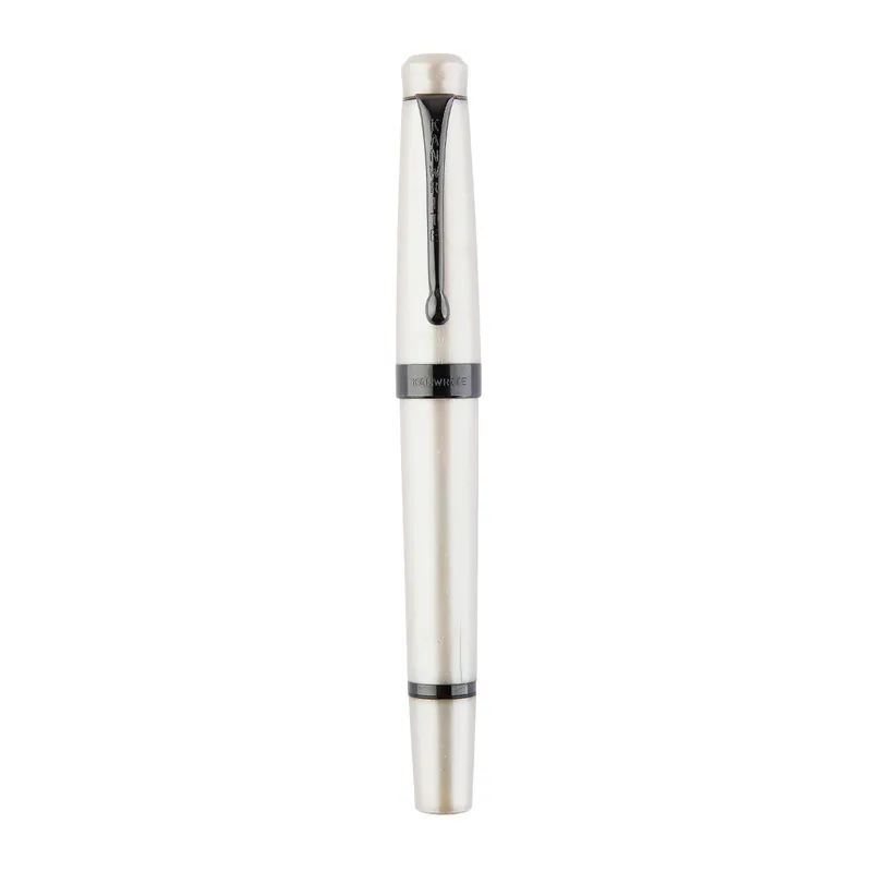 Kanwrite Heritage Ebony Pearl Ivory Fountain Pen With Black Trims - Fine