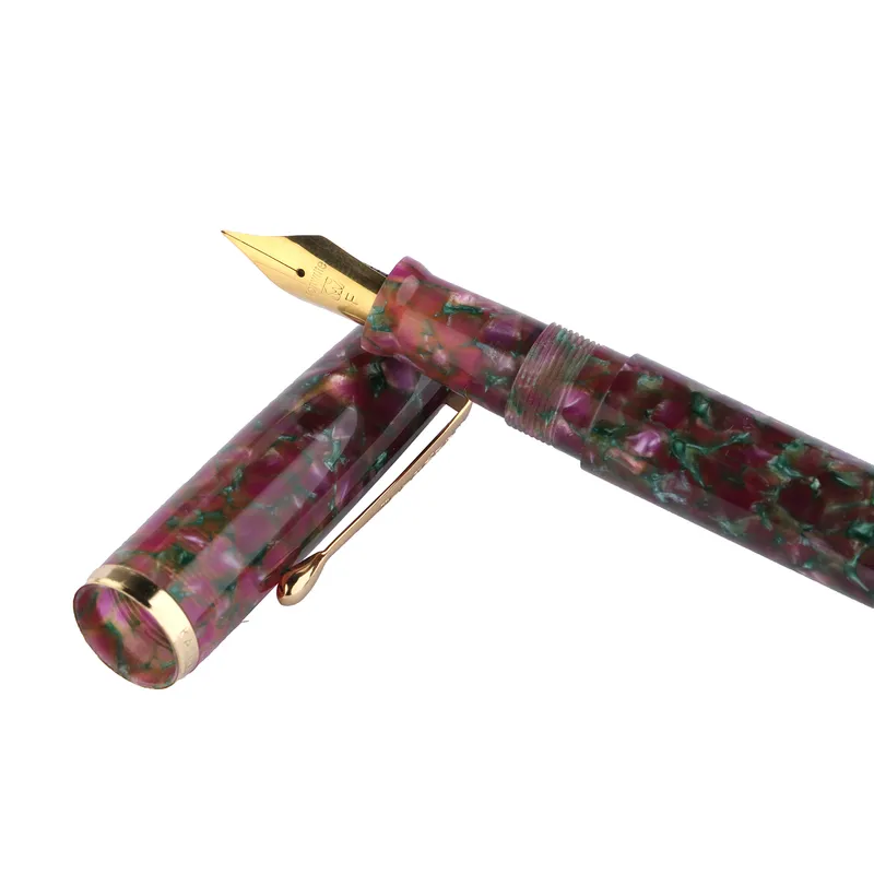 Kanwrite Legacy Acrylic Purple Crush Fountain Pen With Gold Trims - Medium