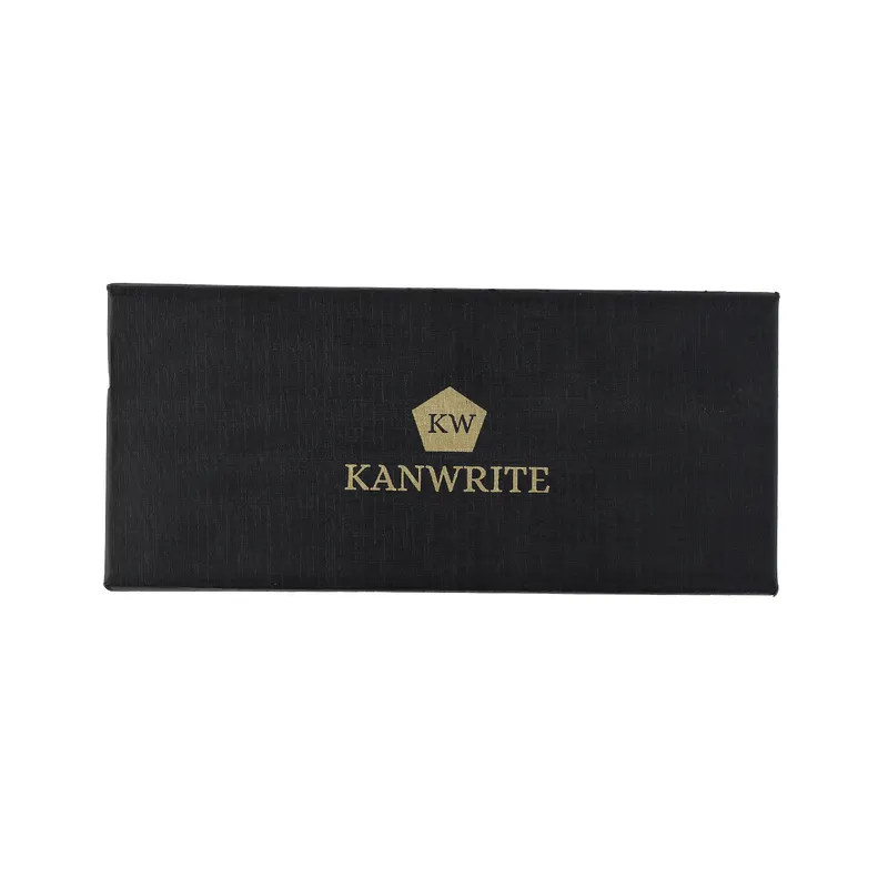 Kanwrite Legacy Solid Orange Fountain Pen With Gold Trims - Broad