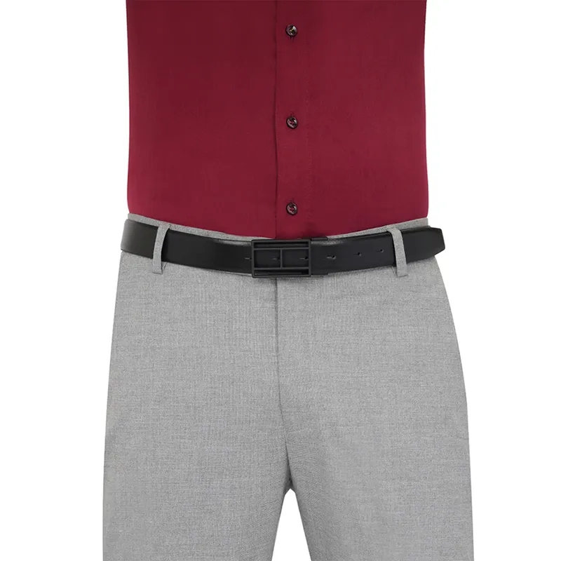 Tommy Hilfiger Black & Black Clapham Reversible Belt - Medium