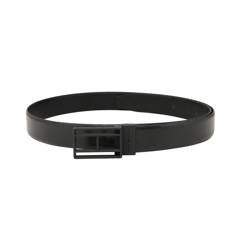 Tommy Hilfiger Black & Black Clapham Reversible Belt - Small