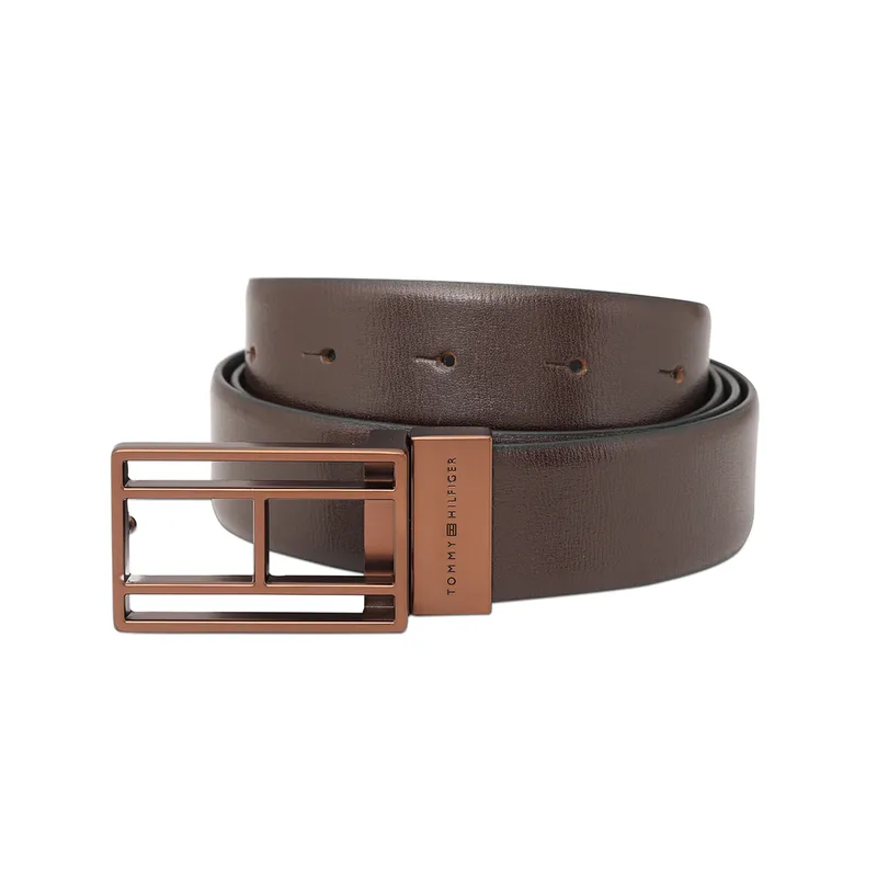 Tommy Hilfiger Brown & Black Clapham Reversible Belt - Large