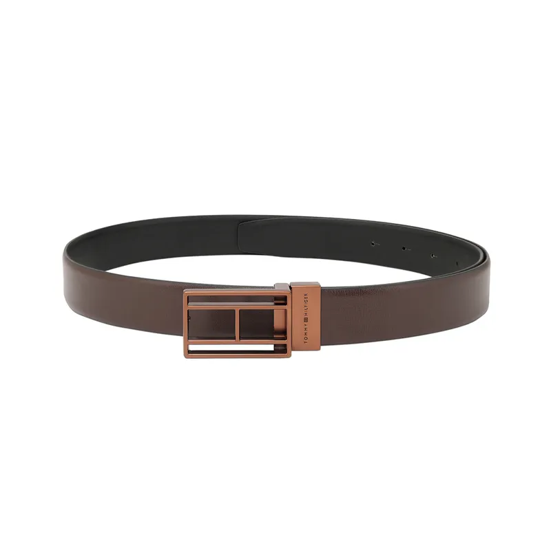 Tommy Hilfiger Brown & Black Clapham Reversible Belt - Large