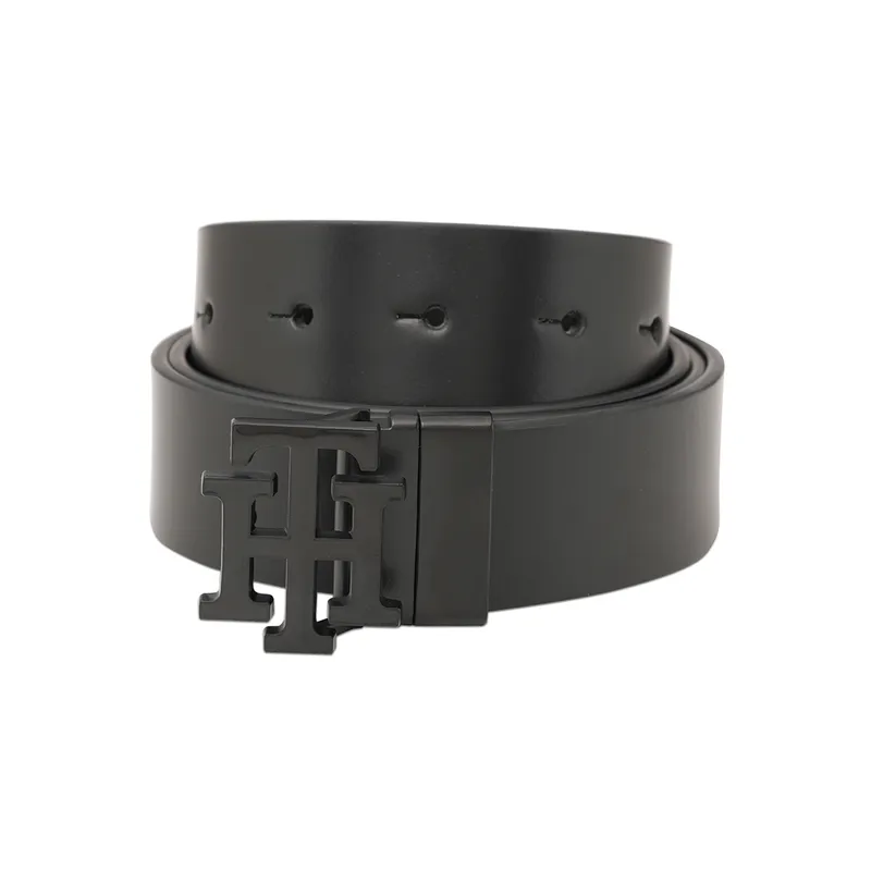 Tommy Hilfiger Black & Black Marfa Reversible Belt - Large