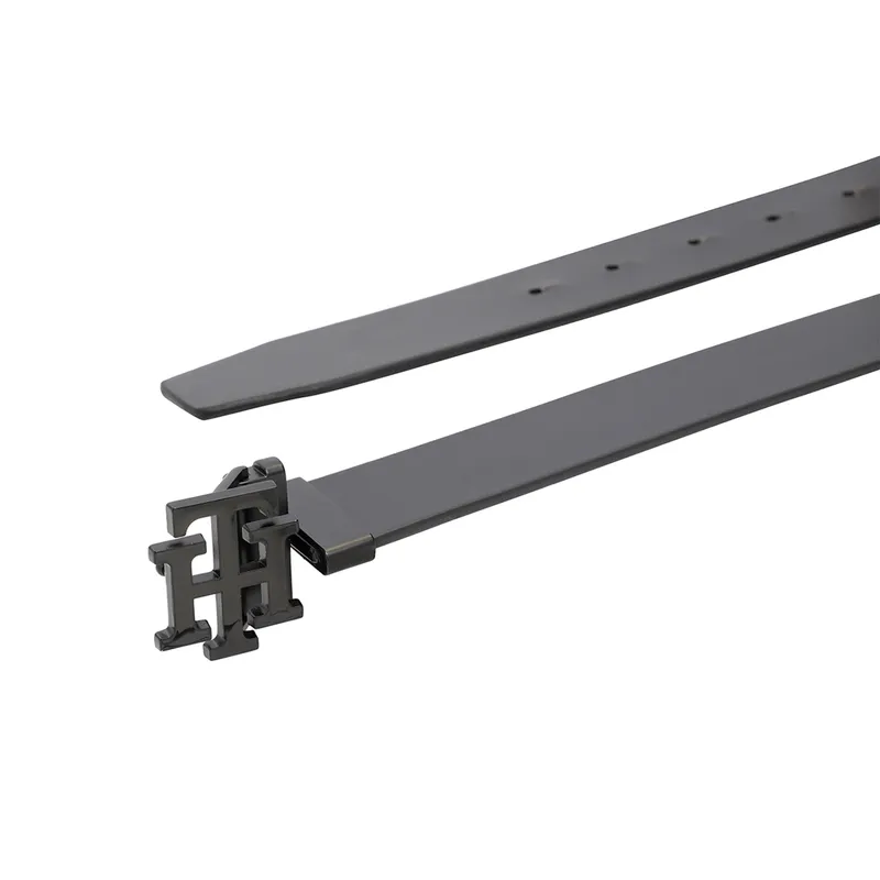 Tommy Hilfiger Black & Black Marfa Reversible Belt - Small