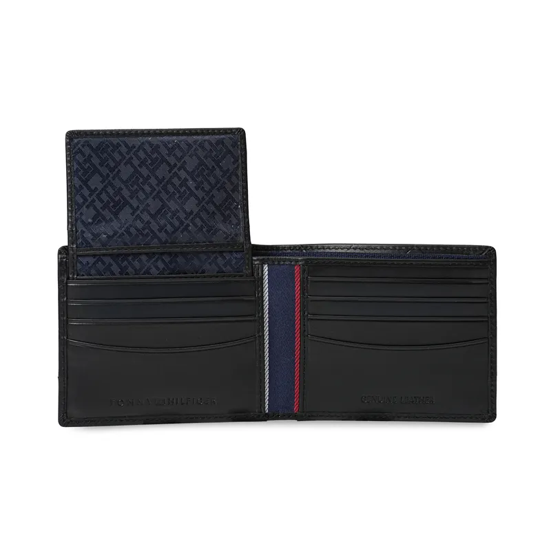 Tommy Hilfiger Kornos Passcase Wallet - Black