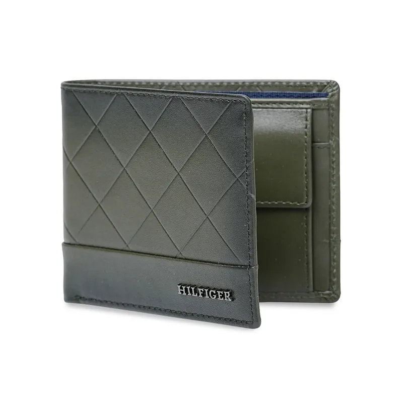 Tommy Hilfiger Kornos Global Coin Wallet - Olive