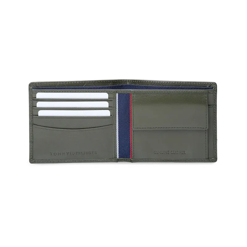 Tommy Hilfiger Kornos Global Coin Wallet - Olive