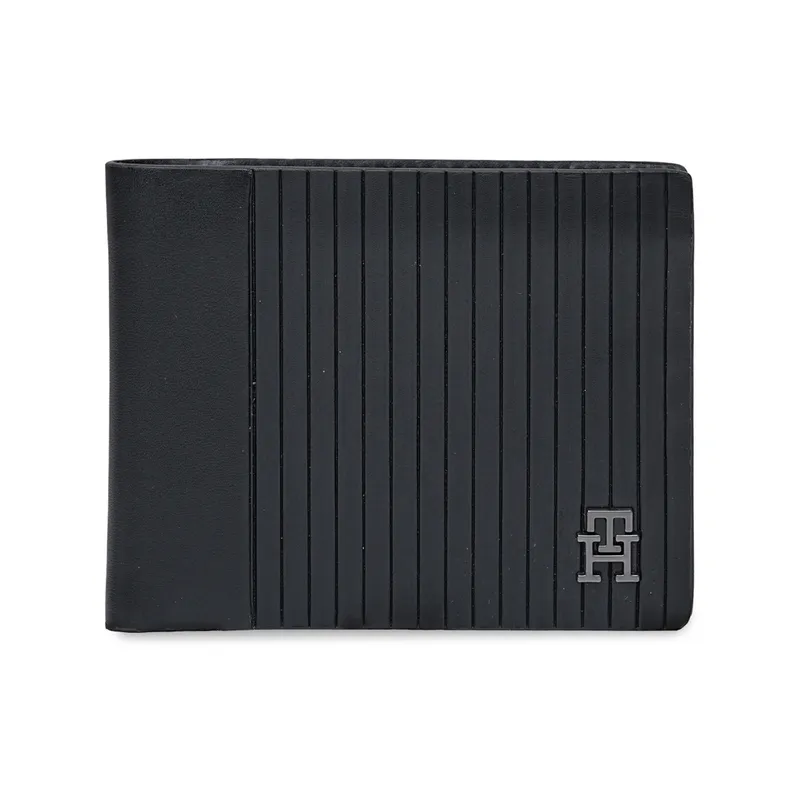 Tommy Hilfiger Woodlawn Slimfold Wallet - Black+Black