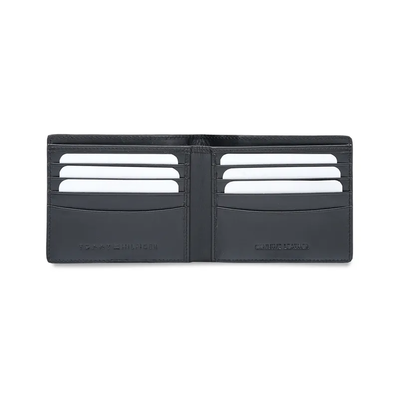Tommy Hilfiger Woodlawn Slimfold Wallet - Black+Black