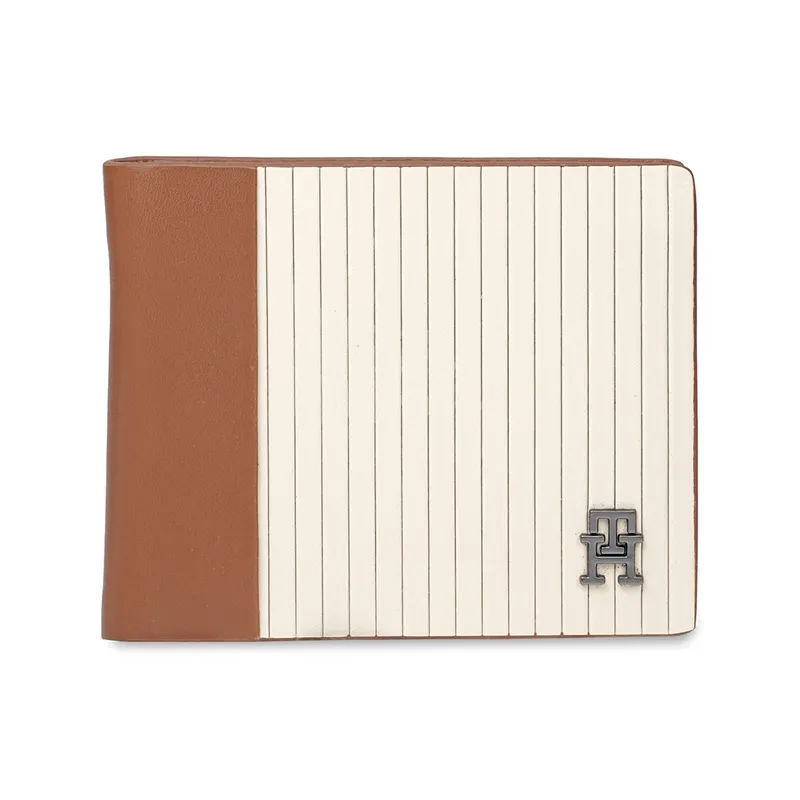 Tommy Hilfiger Woodlawn Slimfold Wallet - Beige+Tan
