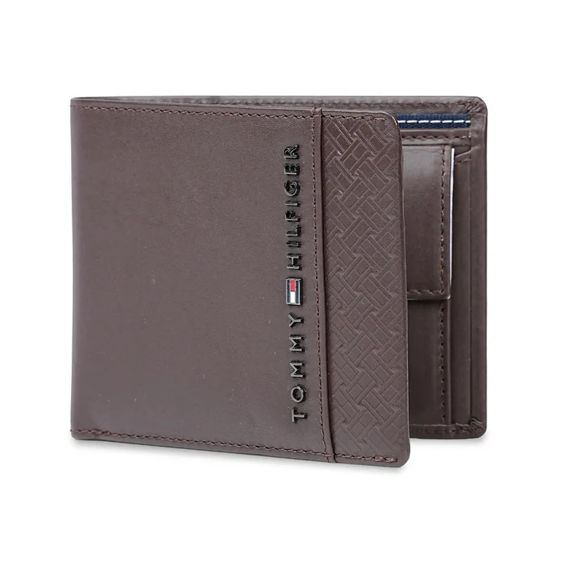 Tommy Hilfiger Eldred Multicard Coin Wallet - Brown