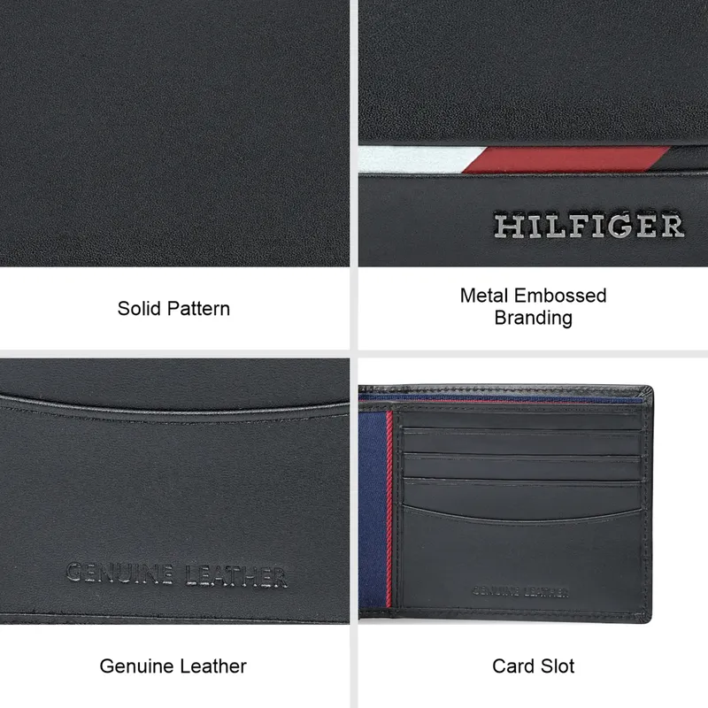 Tommy Hilfiger Stege Passcase Wallet-Black