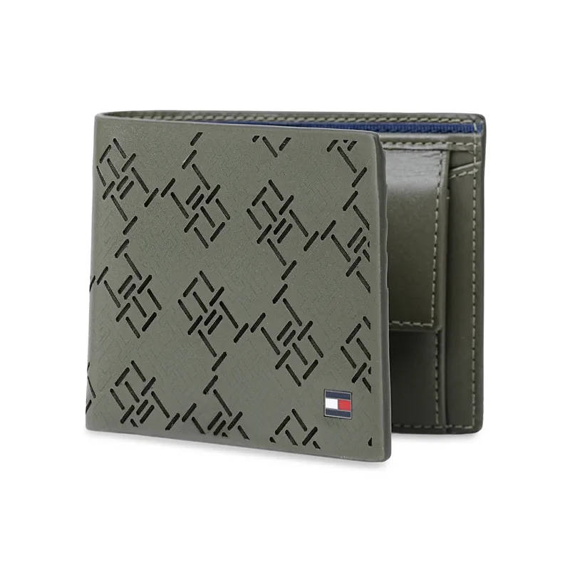 Tommy Hilfiger Strovolos Global Coin Wallet - Olive