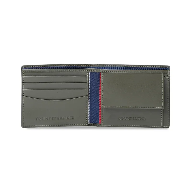Tommy Hilfiger Strovolos Global Coin Wallet - Olive